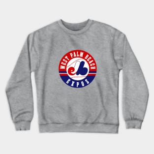 Vintage West Palm Beach Expos Baseball 1969 Crewneck Sweatshirt